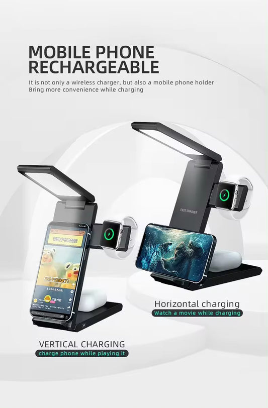 Cargador de dispositivos 4 en 1 para IPhone y Android